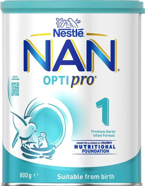 Nestlé NAN OPTIPRO 1 Premium Starter Baby Infant Formula Powder, from Birth – 80