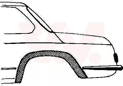 VAN WEZEL Radlauf Seitenwand 0602.45 Hinten Links für BMW 02 (E10)