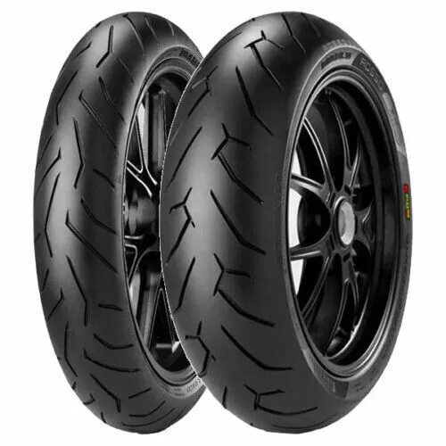 120/70-17-58W  180/55-17-73W Coppia Gomme Pirelli Diablo Rosso Ii 2 Sportiva