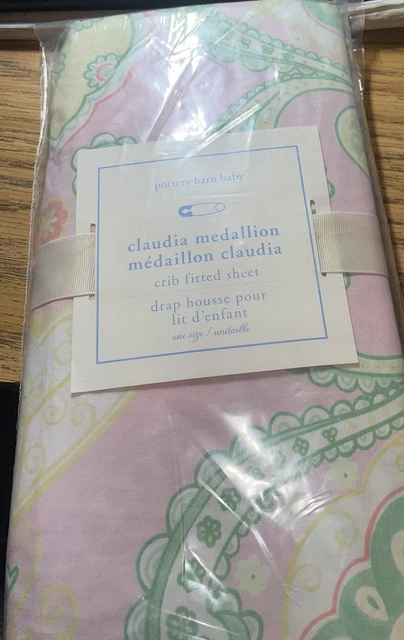 Pottery Barn Kids Claudia Medallion Baby Fitted Crib Sheet