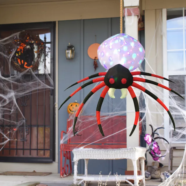 Giant Inflatables Spider 8 FT Halloween Yard Decor (American standard) 2