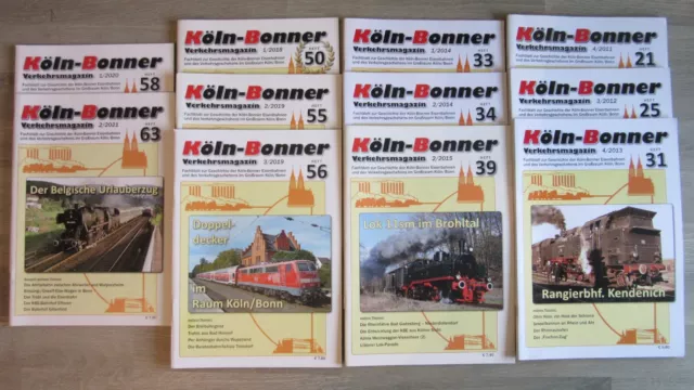 11 Eisenbahn Zeitschriften, Region Köln - Bonn, 'Köln - Bonner Verkehrsmagazin'