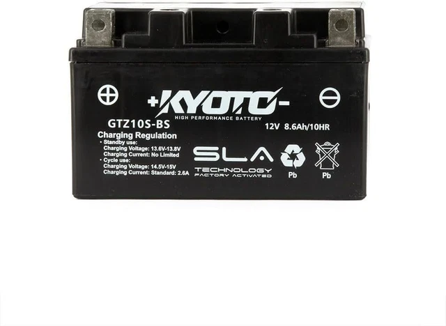 Batteria Moto Kyoto GTZ10S Per Honda CBR Fireblade 954 2002-2003 - Foto 9