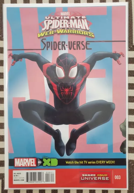 Ultimate Spider-Man Web Warriors Spider-Verse #3 Marvel 2016 Comic Miles Cover