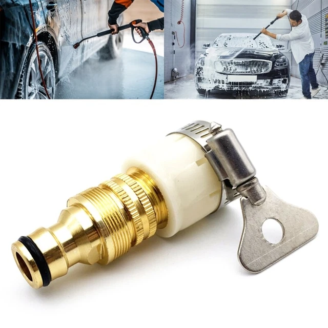 Car Garden Water Hose Pipe Kitchen Faucet Tap Connector Mixer Hose Adapter 2