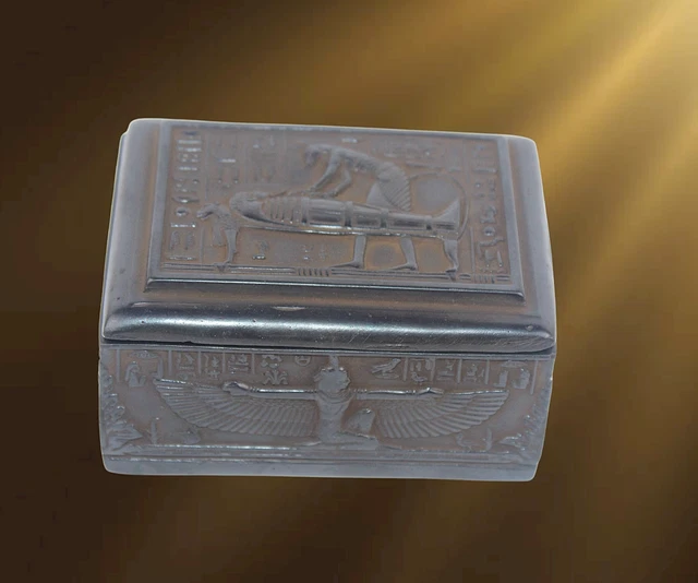 ISIS y ANUBIS MOMIFICACIÓN WINFED Escarabajo Antiguo Egipto Antiguo Caja...