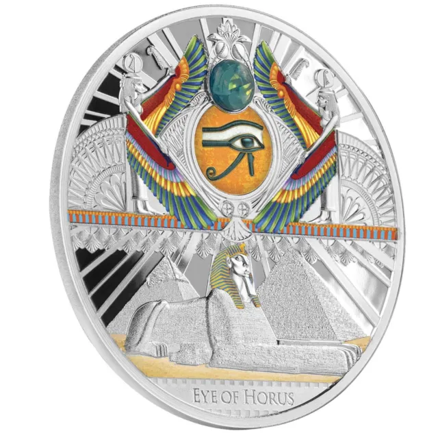 2022 Niue The Eye of Horus 1 oz  .999 silver Mintage of only 500 a
