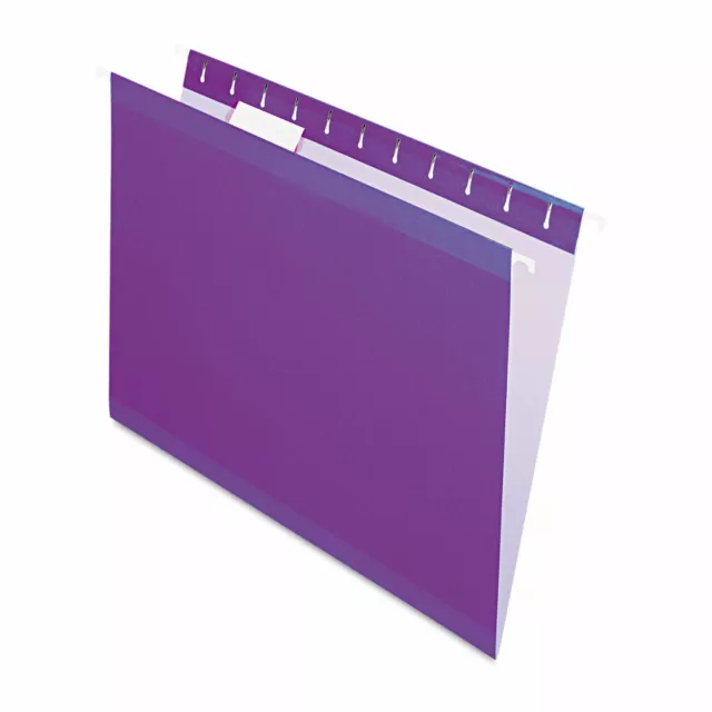Pendaflex Reinforced Hanging Folders 1/5 Tab Letter Violet 25/Box