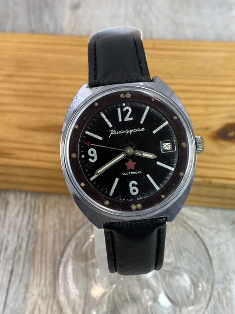OROLOGIO DA POLSO URSS Vostok Komandirskie Meccanico Sovietico Russo