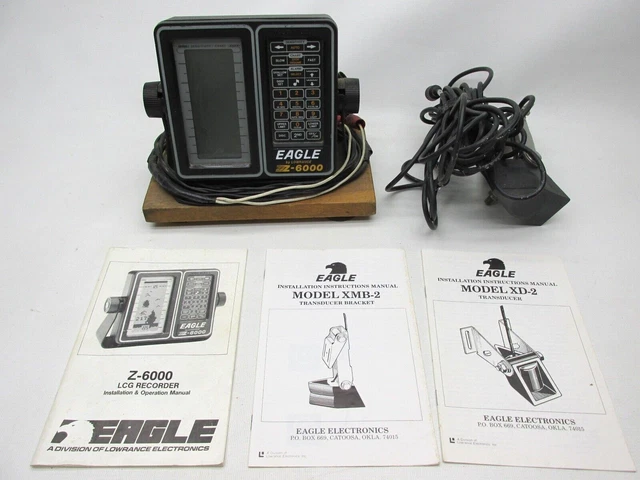 EAGLE Z-6100 LCG Recorder Fish Finder Monitor Battery Box