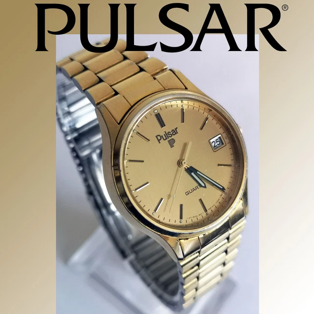 MONTRE BRACELET HOMME VINTAGE ann es 80 Pulsar Y147 6019 quartz