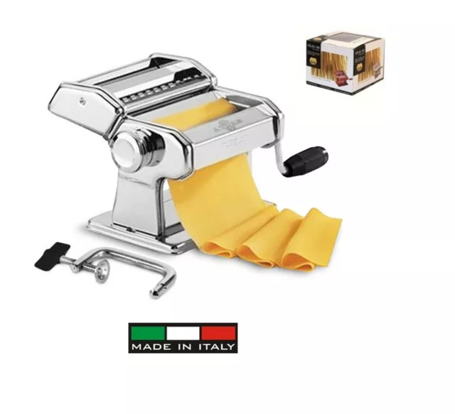 Marcato Atlas 150 Machine pour Le Pâte 3 Formats : Lasagne Fettuccine Taglilini