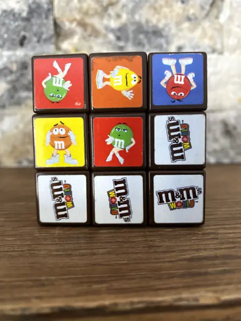 M&M's WORLD Las Vegas Rubix Cube RARE M&M Promo Gently Used Mint