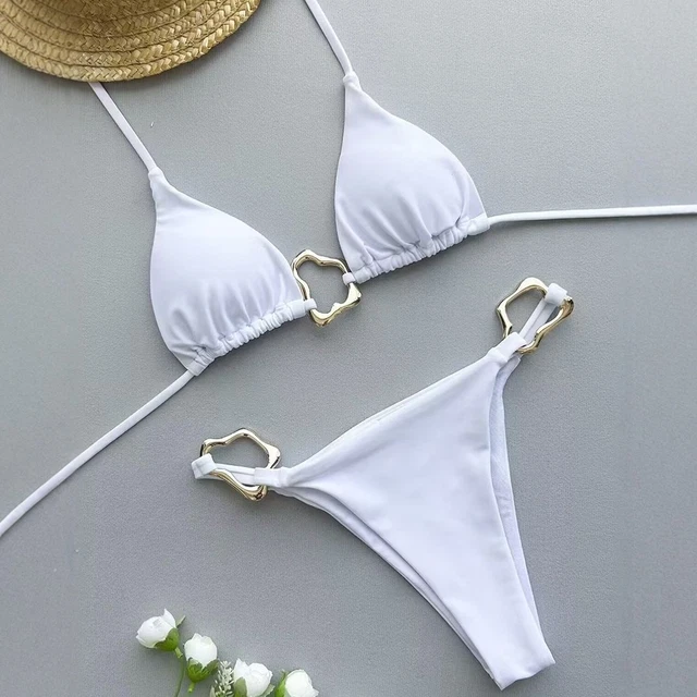 Maillot De Bain Femme Une Pièce - Taille Haute Avec Jupe à Pompons - Neuf Avec étiquettes - Prêt Pour L'été