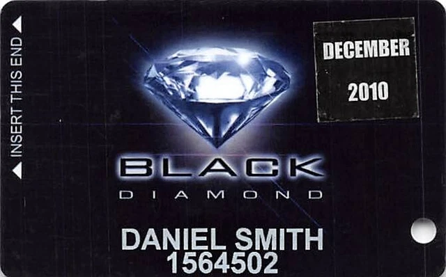 CasaBlanca Casino - Mesquite, NV - Rare 10th Issue Black Diamond Slot Card 2010