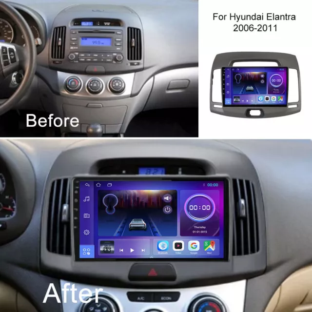 For Hyundai Elantra 2006-2011 2+32GB Android 12 Car GPS Navi Stereo Radio Player