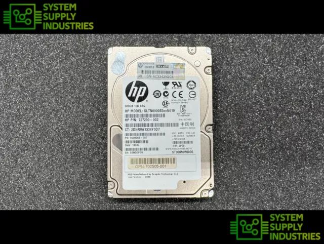 HP 900GB 10K 6Gbps 64MB 2.5" SAS HDD 727290-002