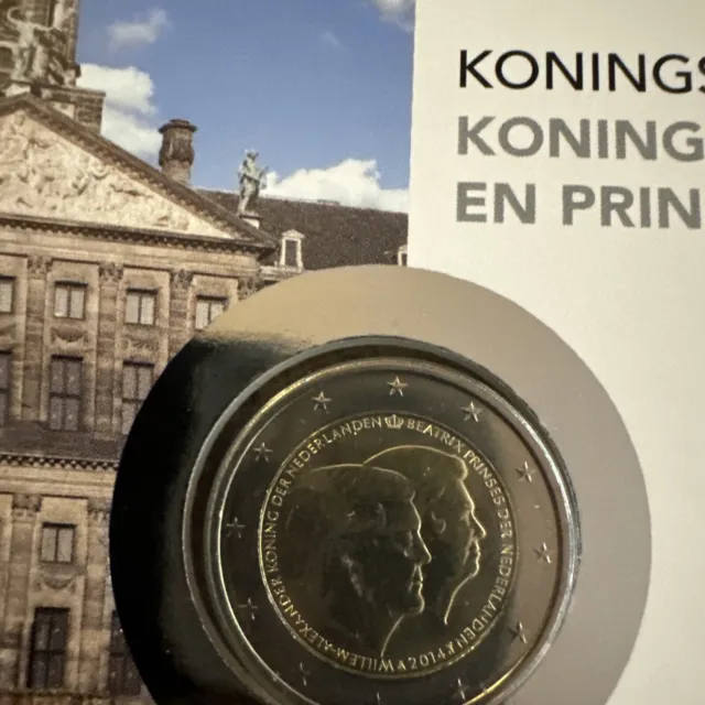 2 € euro Gedenkmünzen  Niederlande  Portrait König & Prinzessin  Numisbrief