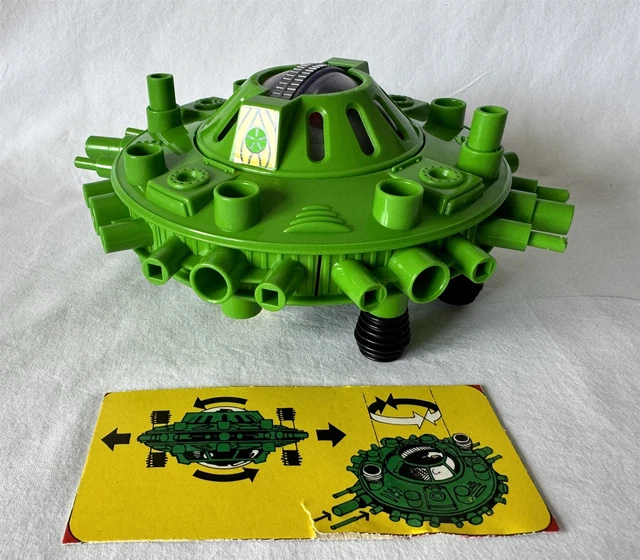 VINTAGE 1980'S BRITAINS STARGARD Green Alien Space Ship Plastic Toy ...