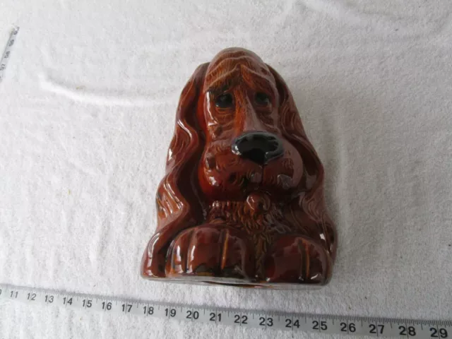 Lovely + Large~[ 10" Tall ] Ceramic Brown Puppy Dog Figurine~~2 Pounds!!! 4