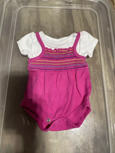 Garanimals Infant Baby Girl Pink Romper Bodysuit Newborn
