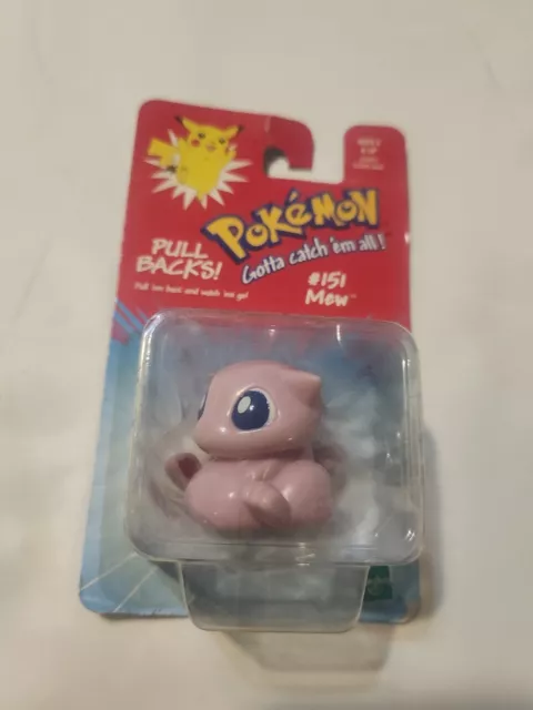 Pokemon Hasbro 1999 Blister Mew #151 Pull Backs Hasbro New SEALED