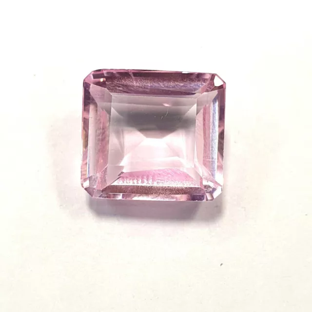 Natural Pink Kunzite 18 Ct Emerald Shape Faceted Cut Certified Gemstone A849