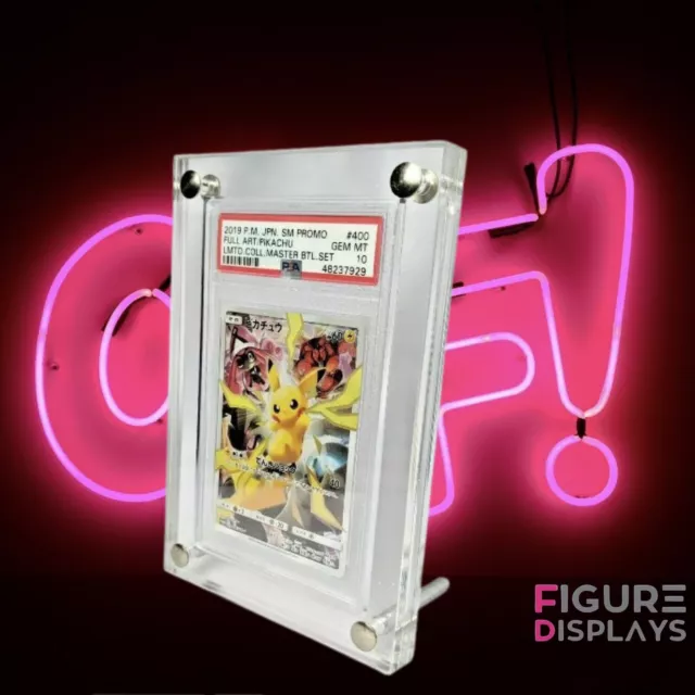PSA Graded Trading Card Frame/stand UV Resistant Acrylic Display Case  Pokemon