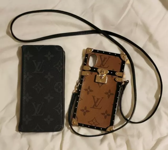 Louis Vuitton iPhone 7+ Folio and X/XS Eye Trunk Lot of 2 Cases