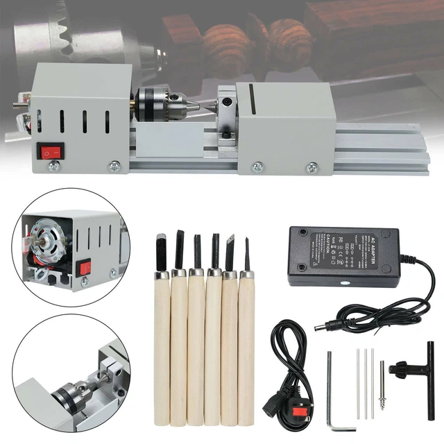 MULTI METAL MINI Lathe DIY Wood Model Making Drilling Milling Machine 6 ...