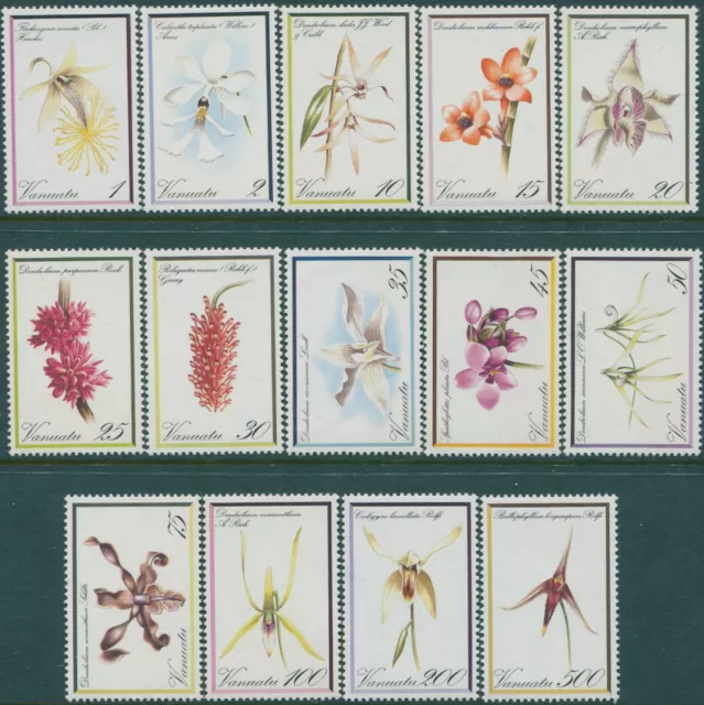 Vanuatu 1982 SG331-344 Orchids set MNH