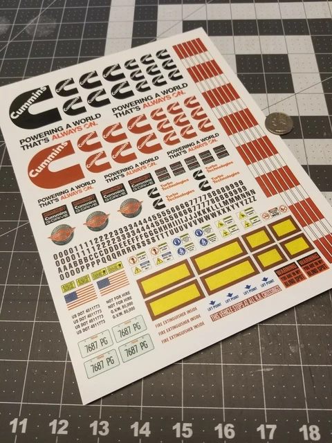 Liebherr Scale Construction Decals For 1:12 / 1:14 / 1:16 RC Models – With Extras