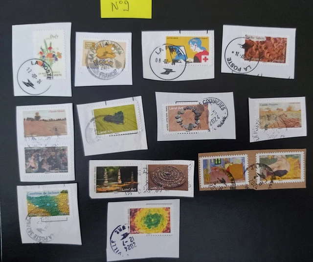 FRANCE 2024 LES Ambassades Lot De 6 Timbres Obliteres Cachets Ronds EUR