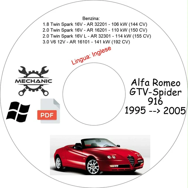 Copertura In Acciaio per Alfa_Romeo GTV & SPIDER (916) - 2 Pezzi Regolatore altezza fari Targa Inox Metallo Spazzolato Interni Fatto Su Misura Decorazioni Tuning Accessori
