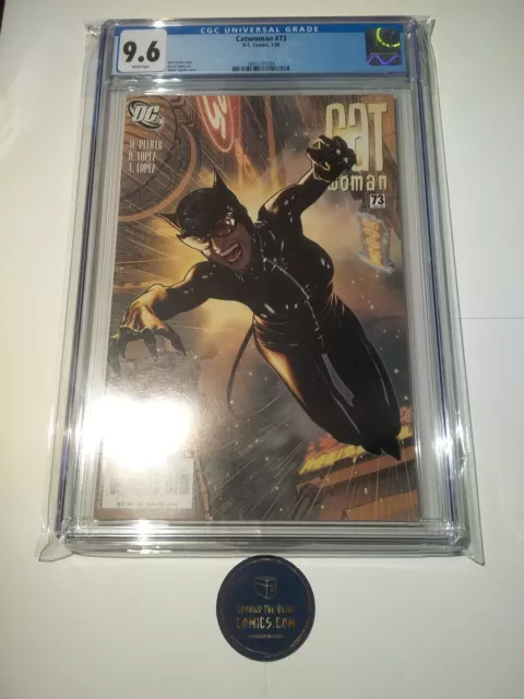 Catwoman #73 CGC 9.6 White Pages Hot Adam Hughes Cover
