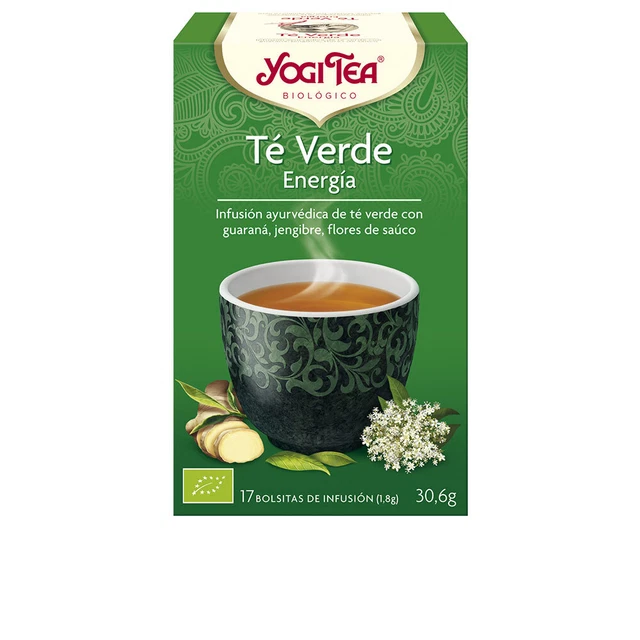 Nutrition Yogi Tea unisex TÉ VERDE energía infusión 17 x 1,8 gr