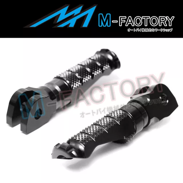 Black CNC R-Fight Front Foot Pegs For Yamaha YZF 600 R THUNDERCAT 96-03 02 01 00