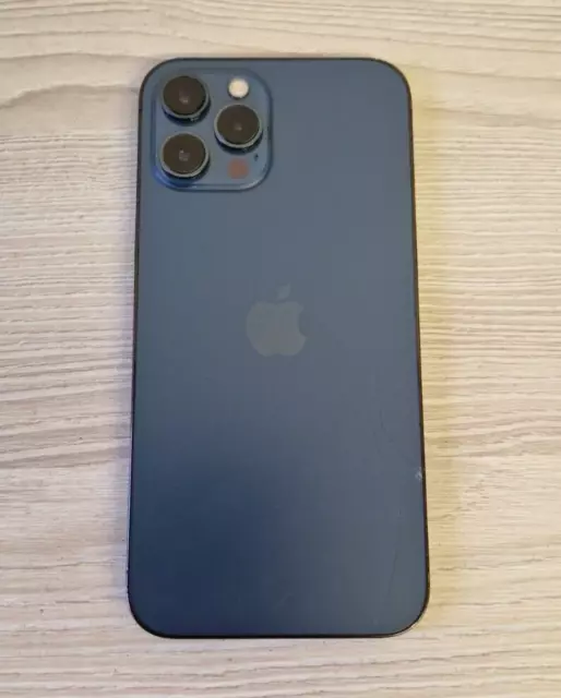 Apple iPhone 12 Pro Max - 128GB - Blue (Unlocked) - Smashed Back - 89% 🔋 BH