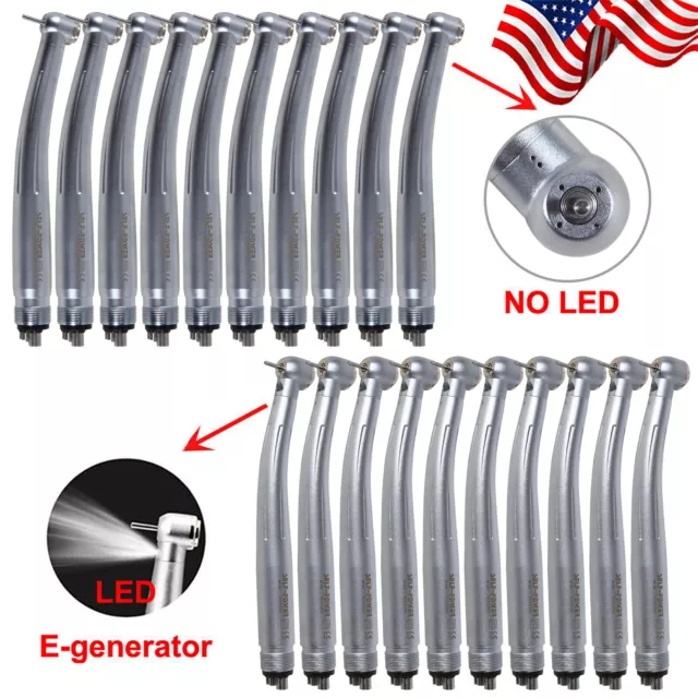 1-10x Hand Piece Dental (LED E-generator) High Speed Handpiece 4 holes NSK Style