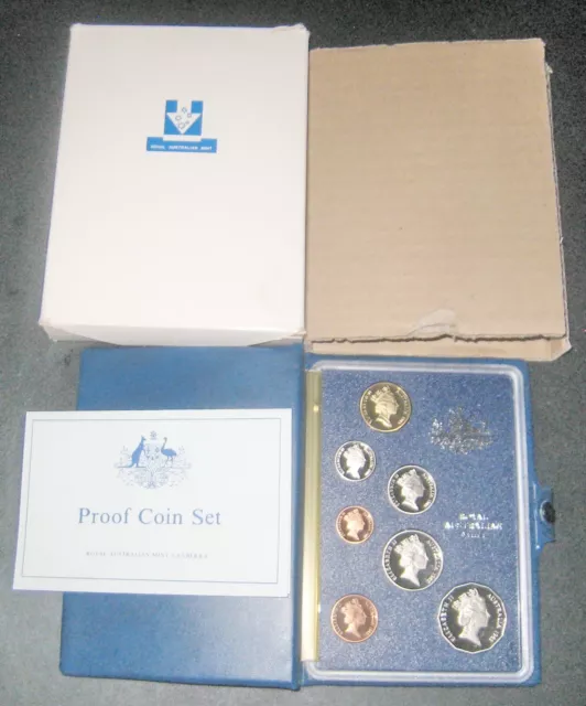 1985 Royal Australian Mint Proof Coin Set with The Original Packaging