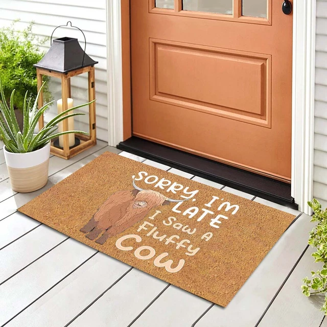 Alfombras para habitación de hobby puerta delantera estampadas en inglés manta tejida