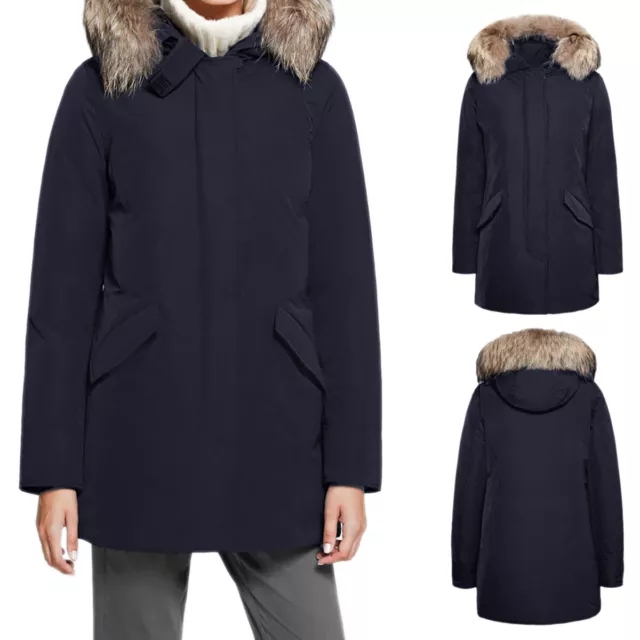 Giubbotto Donna Casual Parka Artic Invernale Giacca Piumino Con Pelliccia VEQUE