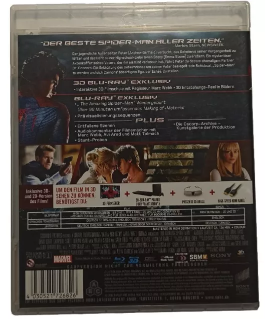 The Amazing Spider-Man 3D + Blu-ray 2