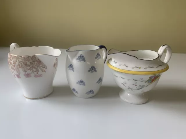 Beautiful Trio of Jugs By Shelley