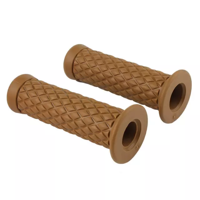2pcs Universal 7/8" 22.2mm Handlebar Rubber Hand Grips For Honda Kawasaki Yamaha
