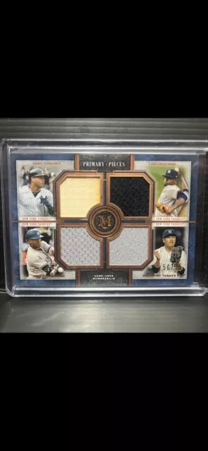 2019 Museum Collection Primary Pieces Quad Relic FPR-SSAT #’d/75 YANKEES