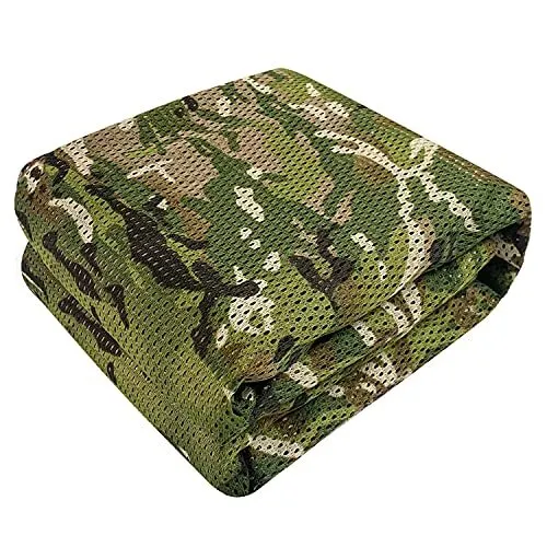 Camo Burlap Cradle Mesh Fabric - 75D Camouflage Netting Cover for Hunting