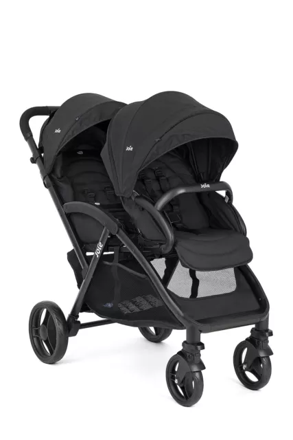 Joie Evalite Duo Tandem Zwillingswagen Shale Kinderwagen max.15kg Schwarz B-WARE