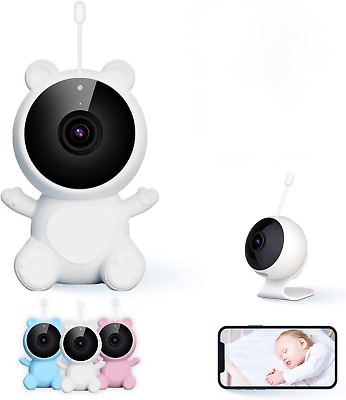 Baby Monitor Neonato Video Audio,Lampada Luce Notturna Bambini Compatibile Alexa