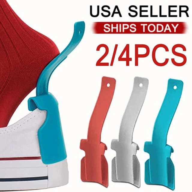New Wear Shoe Horn Lifting Helper Lazy Handled Shoe Horn Easy on&Off Shoes US